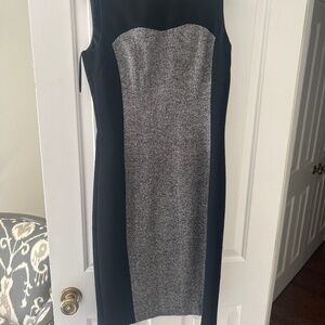 Michael kors collection black and tweed dress